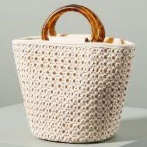 Anthropologie Westlyn Woven Bucket Bag - NEW